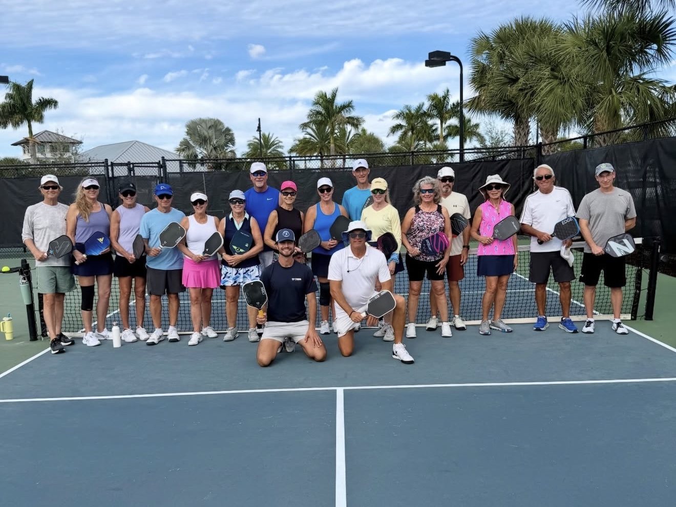 Adult pickleball clinic in Lakewood Ranch, Florida