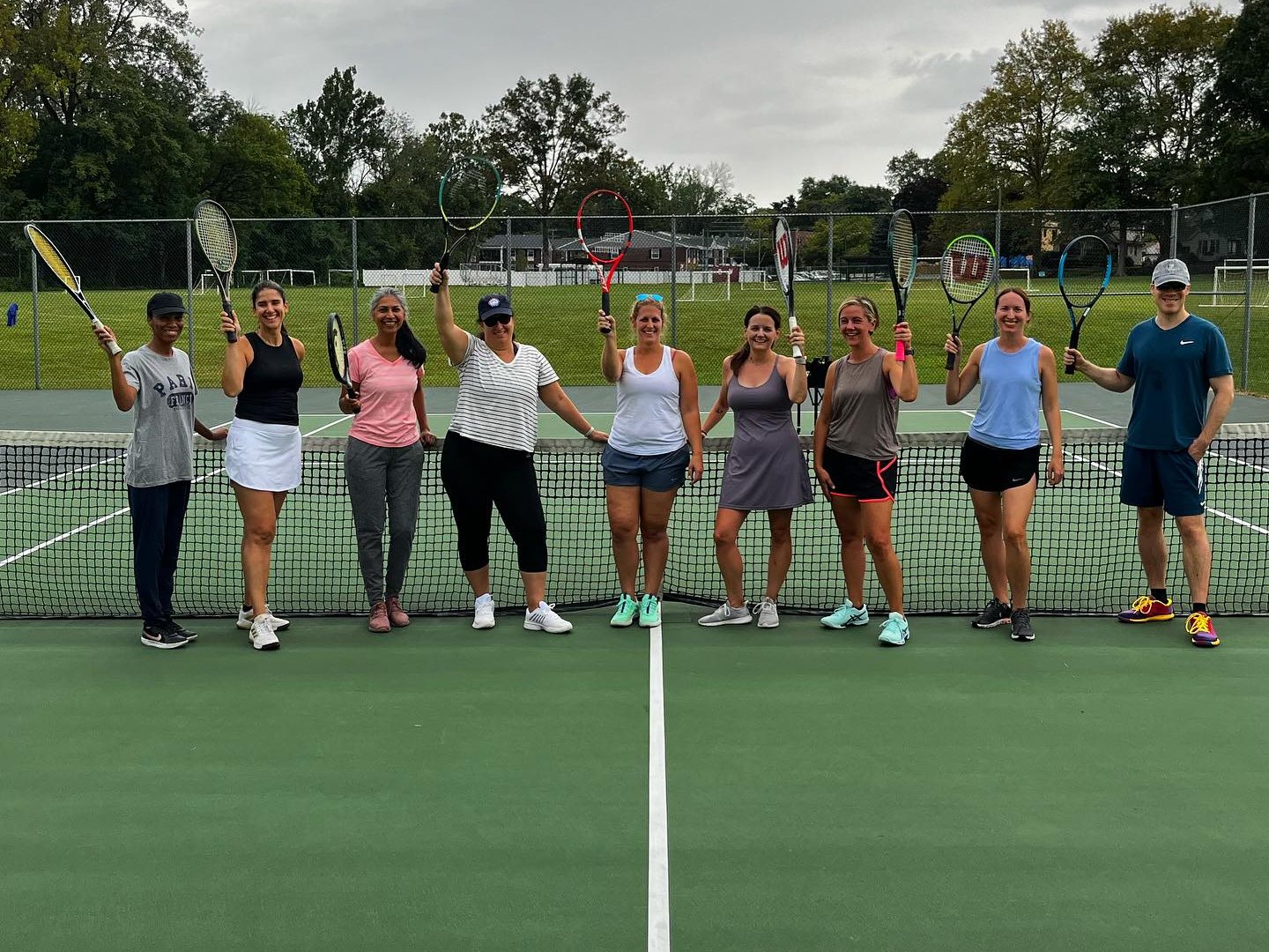 Adult tennis clinic